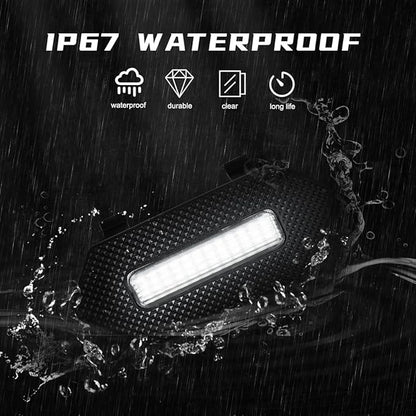Grille Lights for 4Runner Trailhunter/TRD Pro 2025-2026, 4Pcs Clear Shell White LED Front Grill Light with Wire Harness and Fuse