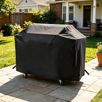 62 Inch Gas Grill Cover for Monument Denali 405&425 Grill, Waterproof 600D | Outdoor Grill Cover Fits Denali 405 & Denali 425 4-Burner and 77352 6-Burner Gas Grills, Wind & Dust Protection