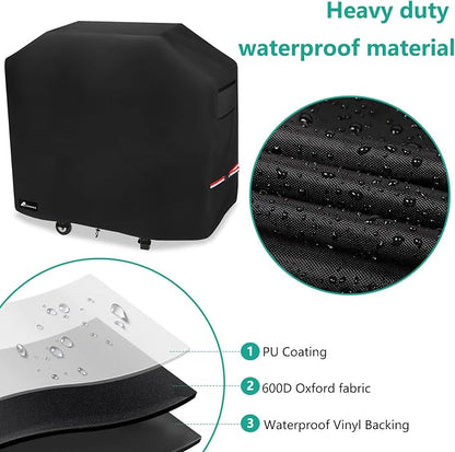 Heavy Duty Waterproof Grill Cover for Blackstone Model 2165 Pro Series 2 Burner 22 Inch Propane Griddle with Hood, Outdoor Durable Blackstone 2165 2414 BBQ Griddle Grill Cover(Cover Only)