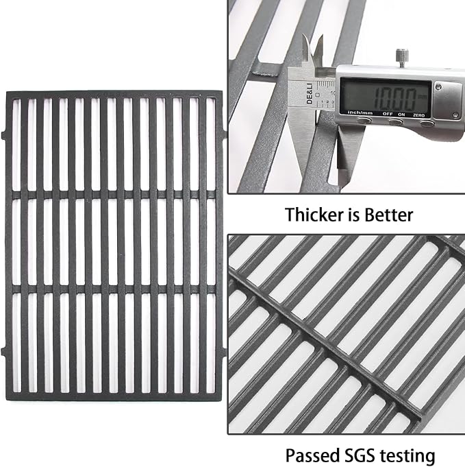 Hongso genesis ii grates for Weber Genesis II 300 Series E310 S310 E315 S315 E325 S325 E330 S330, II LX S & E 340, Genesis 2 GS4 Gas Grill, Cooking Grids Replacement Parts for 66095 66802, Cast Iron