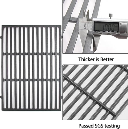 Hongso genesis ii grates for Weber Genesis II 300 Series E310 S310 E315 S315 E325 S325 E330 S330, II LX S & E 340, Genesis 2 GS4 Gas Grill, Cooking Grids Replacement Parts for 66095 66802, Cast Iron