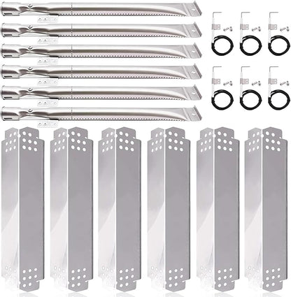 Grill Replacement Parts for Nexgrill 6 Burner 720-0898, 720-0898A, Nexgrill 5 Burner 720-0888, 720-0888N, Nexgrill 4 Burner 720-0830H, 720-0783E. Grill Heat Plates Shield, Burner Tubes and Igniters.