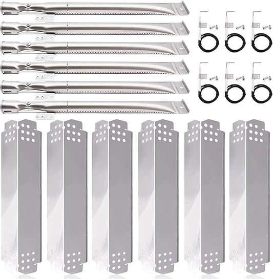 Grill Replacement Parts for Nexgrill 6 Burner 720-0898, 720-0898A, Nexgrill 5 Burner 720-0888, 720-0888N, Nexgrill 4 Burner 720-0830H, 720-0783E. Grill Heat Plates Shield, Burner Tubes and Igniters.