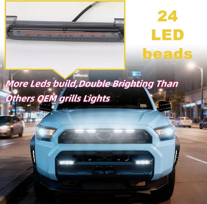 Front Grills Led Lights Fit for 2025 2026 Toyota 4Runner SR5 6th gen | 6th gen Grill Grille Light Accessoris (For SR5 only )