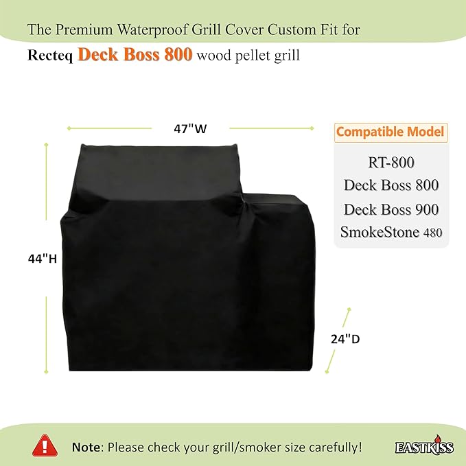 Grill Cover for Recteq Deck Boss 800 Wood Pellet Grill, for Rectec Deckboss 800/Deck Boss 900 Grill Cover Accessories