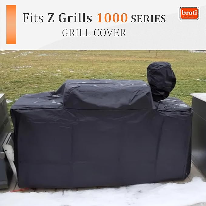 Grill Cover for Z Grills 1000 Series Pellet Smoker,for 55 Inch Z Grills 10002B/1000D/1000D4E Pellet Grill Cover Accessories