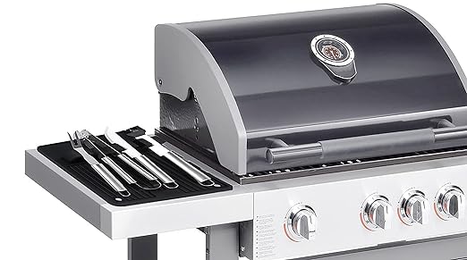 Ozeri BBQ and Grill Utensil Holder Mat Set,Black