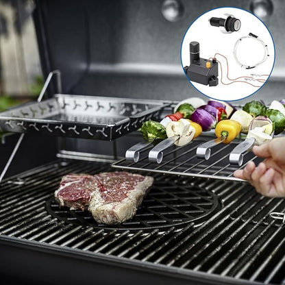 SafBbcue 66353 Grill Igniter Kit, 2-Outlet BBQ Push Button Ignition Replacement for Weber Genesis II 210 E-210 S-210 Gas Grills (2017 & Newer)