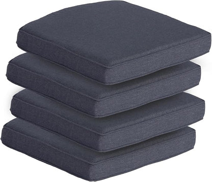 Goodgoods 20 x 20 Outdoor Chair Cushions Set of 4, 1000+ Hours Fade-Resistant & Water-Resistant Furniture Chair Cushions with 30D High-Resilience Foam for Dining Room, Patio Chair, Sky