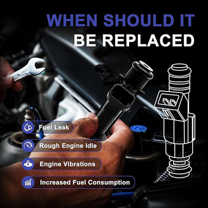 HiSport 25323971 Fuel Injectors Compatible with Buick Chevrolet Delphi Pontiac Malibu Impala Monte Carlo Venture Lumina Century Rendezvous Aztek 2000-2005 3.1L 3.4L 6PCS