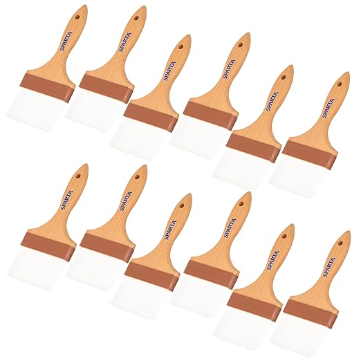 SPARTA Flat Nylon Pastry Brush – 4039900 Pastry Brush for Baking with Hardwood Handle and Nylon Bristles for Kitchens, Restaurants or Catering, 4in, Pack of 1