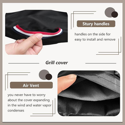 Grill Cover for Blackstone 22 inch Griddle with Hood and Stand,Outdoor Heavy Duty 600D Flat Top Grill Cover,Waterproof UV & Fade Resistant Grill Cover