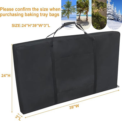 36” Griddle Carry Bag -39''L×24''W ×3''H fit for 36“ Griddle Camp Chef SG100, SG60, FG32 Portable for BBQ Outside, Cover for Grill Griddle