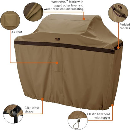 Classic Accessories Hickory Water-Resistant 64 Inch BBQ Grill Cover