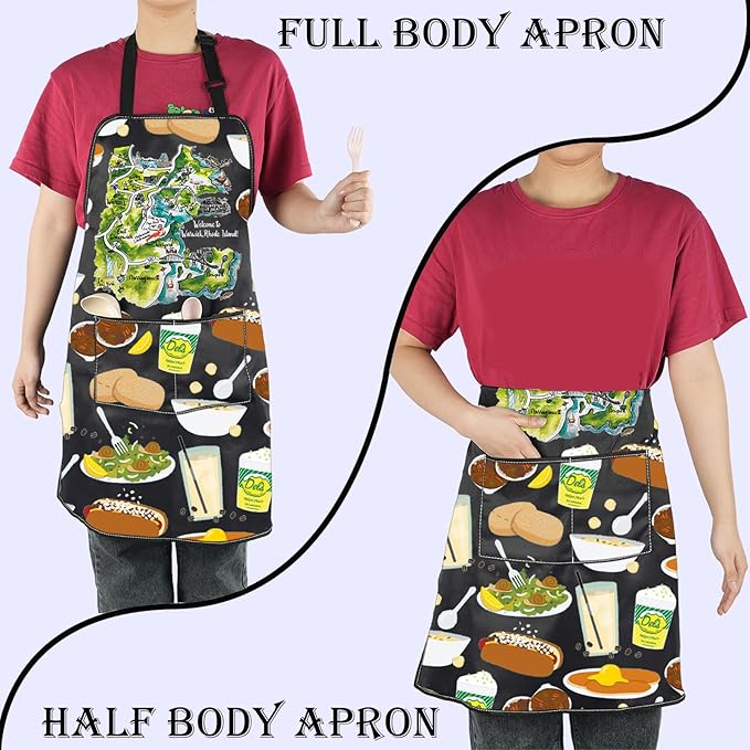 Rhode Island Kitchen Apron Ocean State Vacation Lover Travel Reusable Apron Graduation Gift for Her