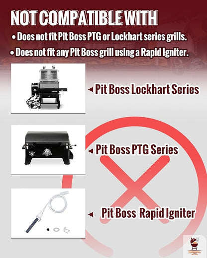 120V AC Hot Rod | Igniter Replacement for Camp Chef, Pit Boss (Not for PTG/Lockhart/Rapid Igniter), Traeger AC Models (Excludes D2 DC Series), Z Grills, Nexgrill, Oklahoma Joe's Pellet Grill & Smoker