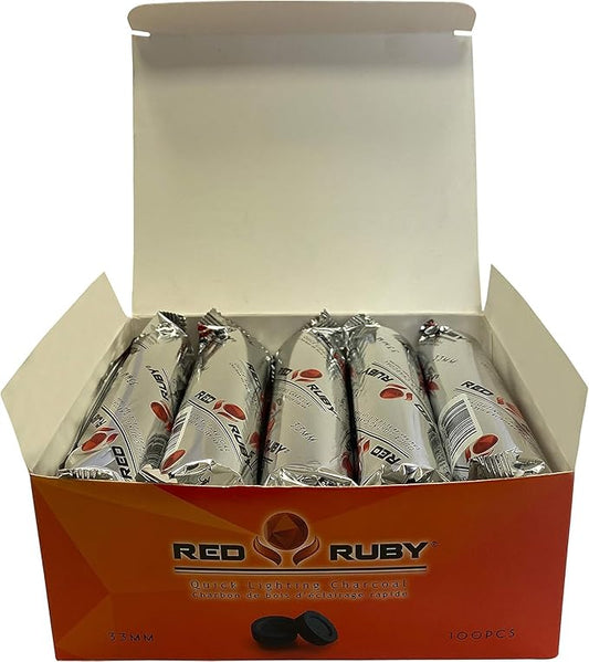 Coal Disks for Incense - Pack of 200 Coal Briquettes - 20 Rolls of 10 Tablets - Quicklighting - Slow Burning