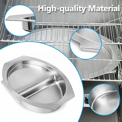 9007170040 Water Bowl Replacement Parts for Masterbuilt 30 inch Digital Electric Smoker, Small Water Pan for Masterbuilt Smoker 20071217, 20071218, 20071317, MB20070421, MB20070619, MB20070924