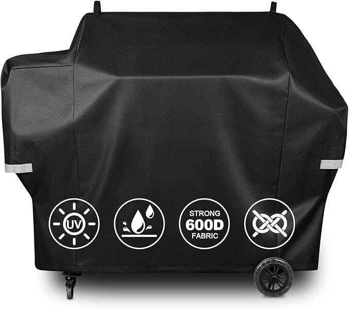 Grill Cover for Pit Boss Navigator 1600M Pellet Grill - 600D Heavy Duty Cover Compatible with PitBoss Competition Series 1600 PB1600CS,Titan Wood Pellet Grill,Pro Series 1600 Elite Grill