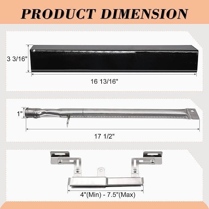 Replacement Parts for Members Mark GR2210601-MM-00 5 Burner Grill, GR2210601-MM-00 Replacement Parts, GR2210601-MM-00 Burner Tubes & Heat Shields & Crossover Carryover Tubes