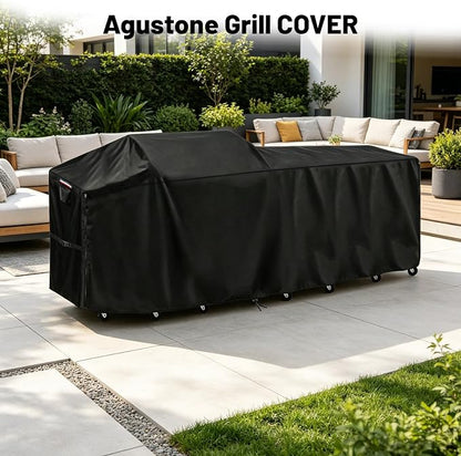 120 Inch Island Grill Cover, Outdoor Kitchen BBQ Waterproof Cover | Heavy Duty Outdoor Large Island Covers for Patio BBQ, 120"L x 28"W x 46"H