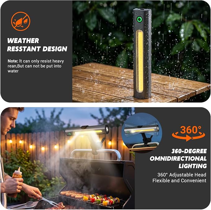 AuntyFey Grill Lights for Outdoor Grill Designed for Blackstone Weber Griddle, Magnetic BBQ Grill Light for Blackstone Griddle Accessories, Magnetic Grill Lights Fathers Day Gift for Men Women Dad Mom