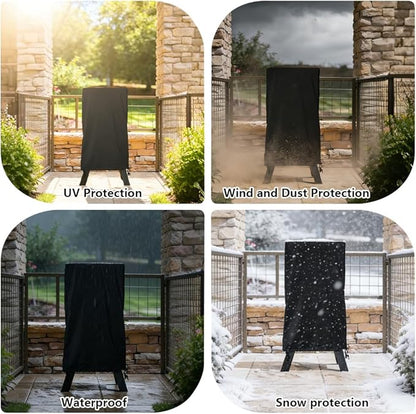 30 Inch Electric Smoker Cover for Masterbuilt and Pit Boss 2 Series Smokers, Heavy Duty Waterproof Vertical Smoker BBQ Grill Cover, All Weather Resistant,Moisture-Proof、Breathable