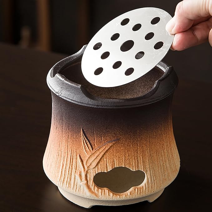 Clay Stove - Versatile Wood Burning Camping Stove for Charcoal, Alcohol & Oil Lamps - Small Portable Clay Grilling Stove for Outdoor Cooking, BBQ & Backyard Use