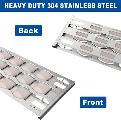 SafBbcue 720-0057 CG3CKW Heat Tray Replacement for Nexgrill 720-0057-3B Turbo Capt'n Cook CG4CKW CG3TDN CK4CKWN Grills Heat Plate with Ceramic Briquettes