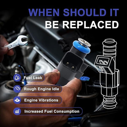HiSport Fuel Injectors 12592648 Replacement For Chevy Malibu Impala 2006-2010, Uplander 2006-2009,Compatible with Buick Terraza 2006-2007,Pontiac Montana G6 2006-2009 3.5L 3.9L 6PCS