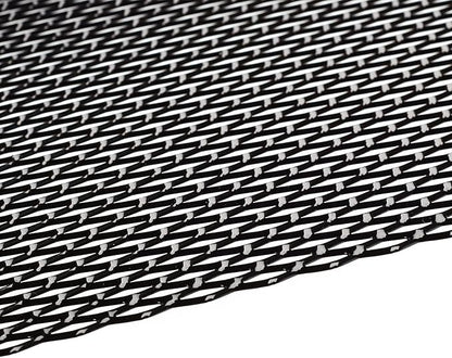 AggAuto Universal 40"x13" Car Grill Mesh 6x12mm Hexagon Hole Black | Aluminum Alloy Automotive Grille Insert Bumper, One of the Most Multifunctional Shape Grids 100x33cm