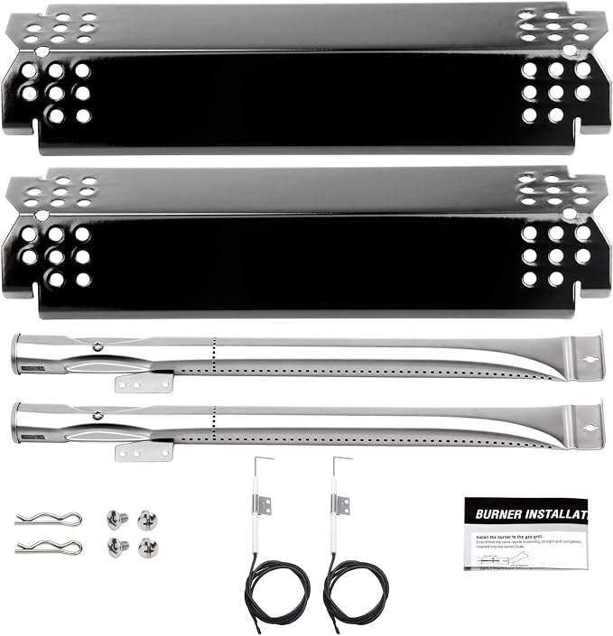 2 Burner Grill Replacement Parts for Nexgrill Grill 720-0864,720-0864m,10 PCS Grill Flame Tamers & Igniters & Burners Replacement for Nexgrill