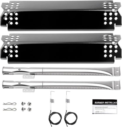2 Burner Grill Replacement Parts for Nexgrill Grill 720-0864,720-0864m,10 PCS Grill Flame Tamers & Igniters & Burners Replacement for Nexgrill