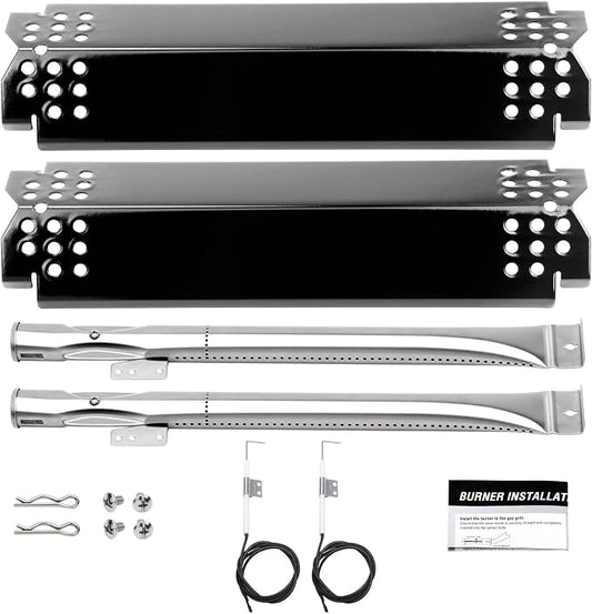 2 Burner Grill Replacement Parts for Nexgrill Grill 720-0864,720-0864m,10 PCS Grill Flame Tamers & Igniters & Burners Replacement for Nexgrill