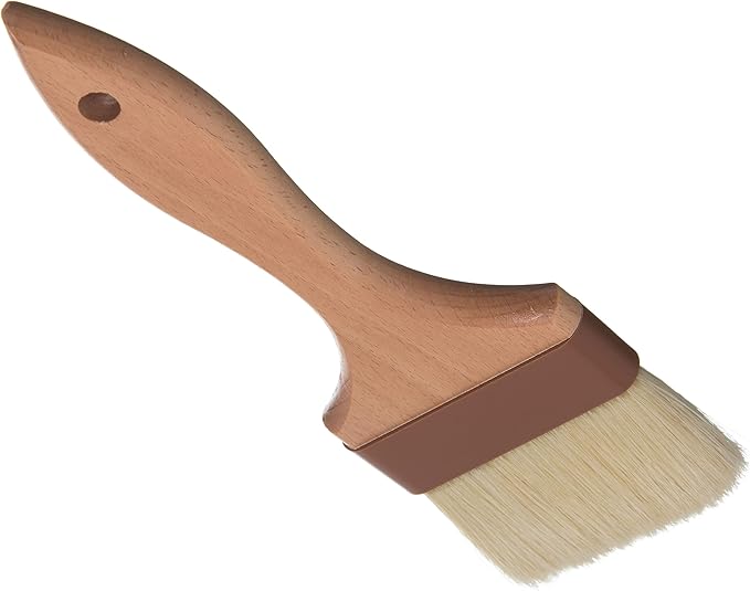 SPARTA Kitchen Basting Brush – 4037500 Basting Brush for Cooking Flat Boar Bristle Brush, Hardwood Handle for Kitchens, Restaurants, Catering, High Heat Food Prep, 3in