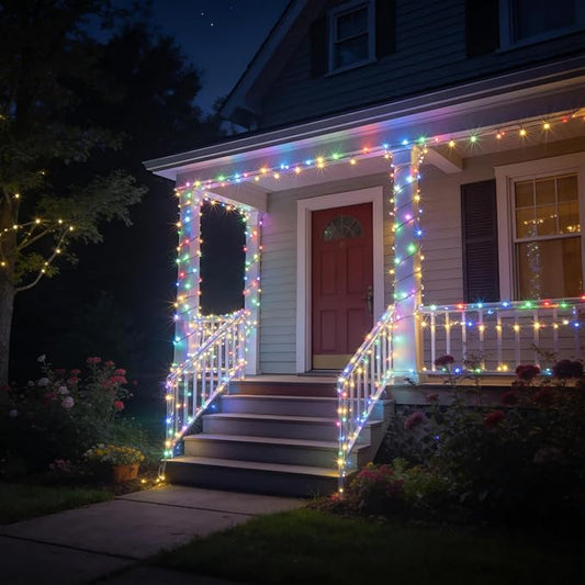 66ft 200 LED Waterproof String Lights, Color Changing Outdoor/Indoor Rope Lights Plug in with Remote, 16 Colors & 8 Modes for Garden, Party, Patio, Wedding, Halloween, Christmas Decorations