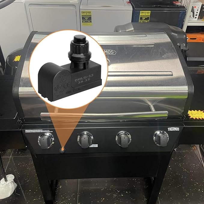 DHLG-12 Igniter 2 Outlets Universal Tact Push Button Igniter Kit for CharBroil Igniter Replacement, Nexgrill, Kenmore, Broil-Mate, Broil King, Jenn Air, Master Chef, etc., DHLG-12T igniter,AAA Battery