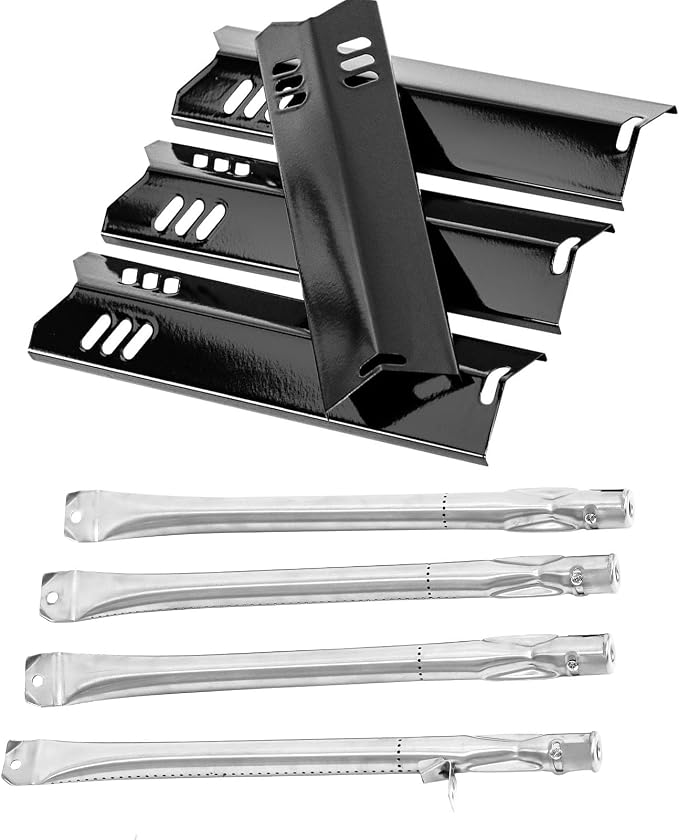 GR2215120-OG-00 Grill Replacement Parts for Outdoor Gourmet 4 Burner | Fits 12061 GR2215101-OG-00 FSOGBG1106, Grill Burners Tubes & UFHP2 Heat Plates, Replacement Kit for GR2205723-OG-00 4 Burner