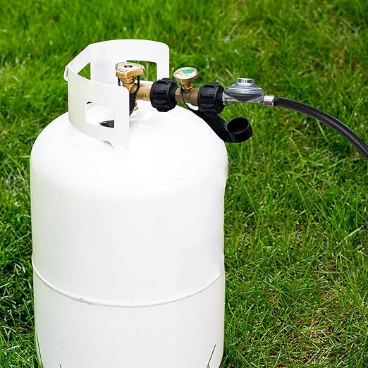 GASPRO 2 Pack Propane Tank Gauge, Propane Level Indicator for 5-40LB Tanks, Perfect for RV Camper, Propane Heater, Fire Pit, Gas Grill and More, QCC1/Type 1 Connection