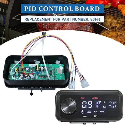 Replacement 80146 Digital PID Control Board Parts for PB850PS2, Compatible with Pit Boss Pro Series II 850 Wood Pellet Grill, Comes with WiFi and Bluetooth Function