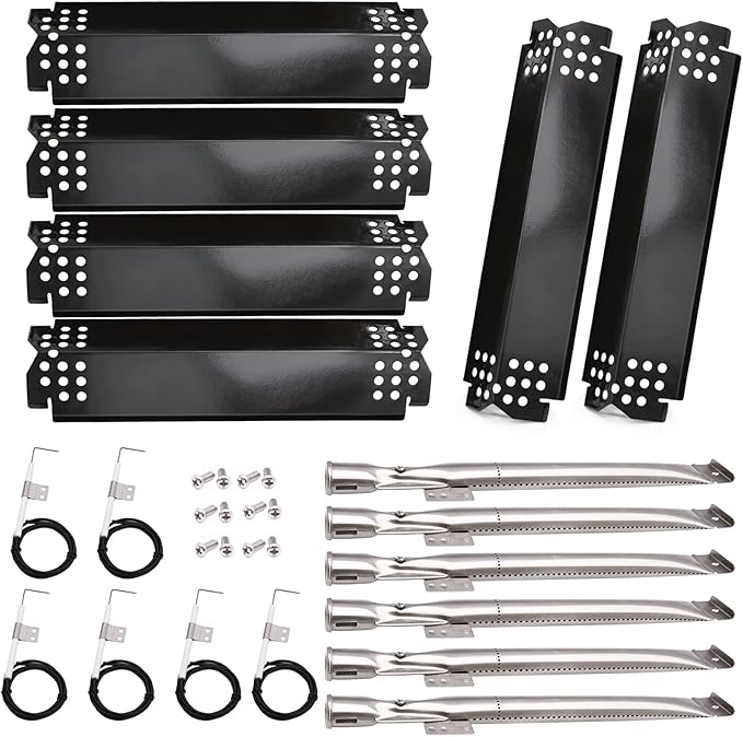 Replacement Parts for Nexgrill 720-0898 Deluxe 6 Burner Gas Grill 720-0898 Heat Plates 720-0898 Burners 720-0898 Igniter, Replacement for 720-0898 Nexgrill Parts