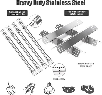 Replacement Parts for KitchenAid 720-0733/720-0733A/720-0954, Grill Parts Kit for KitchenAid 4 Burner Gas Grills 740-0781/740-0780/720-0745/720-0745B, 4 Burners + Heat Plates + Igniter Electrode Kit