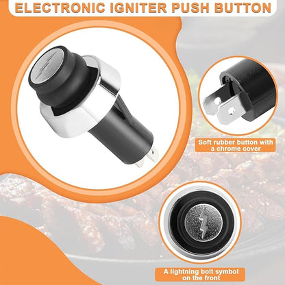 GS4 Igniter Replacement Parts for Weber GS4 Genesis II & Spirit II Grills, 66220 Ignition Button Switch for Weber Grill Genesis 2 Starter Button &Weber Spirit 2 Grill Parts Spirit 2 E210, II E310 etc.