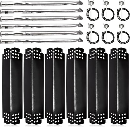 Grill Replacement Parts for Nexgrill 720-0896B 720-0896C 720-0882A 720-0896 720-0925 720-0896E, Burner Tubes, Heat Plate Shields, Carryover Tubes, Ignitors for Nexgrill 720-0925P Replacement Parts.