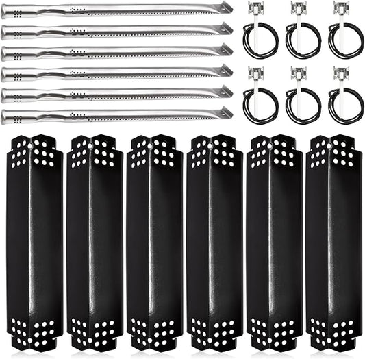 Grill Replacement Parts for Nexgrill 720-0896B 720-0896C 720-0882A 720-0896 720-0925 720-0896E, Burner Tubes, Heat Plate Shields, Carryover Tubes, Ignitors for Nexgrill 720-0925P Replacement Parts.