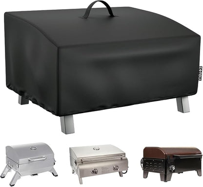 EVRBUL Portable Grill Cover Fit for Cuisinart CGG-306 2 Burner Gas Grill, 420D Tabletop Grill Cover Fit for Pit Boss 10697 75275 Fit for Royal Gourmet GT1001, 25" L x 19" W x 15" H