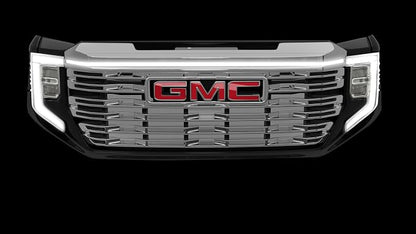 LED Grill Light Power Bar for 2022-2023 GMC Sierra 1500 (Black Anodized Frame)