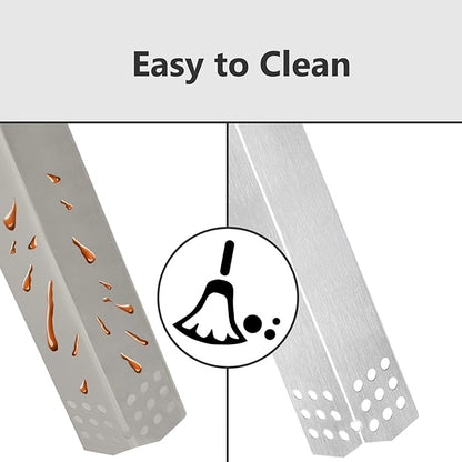 Flame Tamers Compatible with Nexgrill 720-0882A 720-0896 Grills, Heat Plate Shields Replacement for Nexgrill 720-0830H 720-0783E, Grillmaster Grill Master 720-0697, BHG 720-0783H (5-Pack)