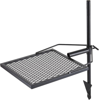 VEVOR Swivel Campfire Grill, Fire Pit Grill Grate over Fire Pits, Heavy Duty Steel Grill Grates, 360° Adjustable Open Fire Outdoor Cooking Equipment, Portable Camp Fire Racks for Camping Outdoor BBQ