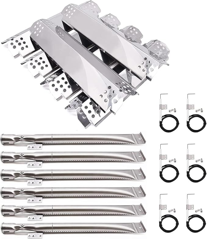 Replacement Parts for Nexgrill 720-0898 730-0898 720-0898A 720-0896CA Expert Grill 720-0969 720-0969D, Replacement 720-0898 Heat Plate Flame Tamer 720-0898 Burner 720-0898 Igniter